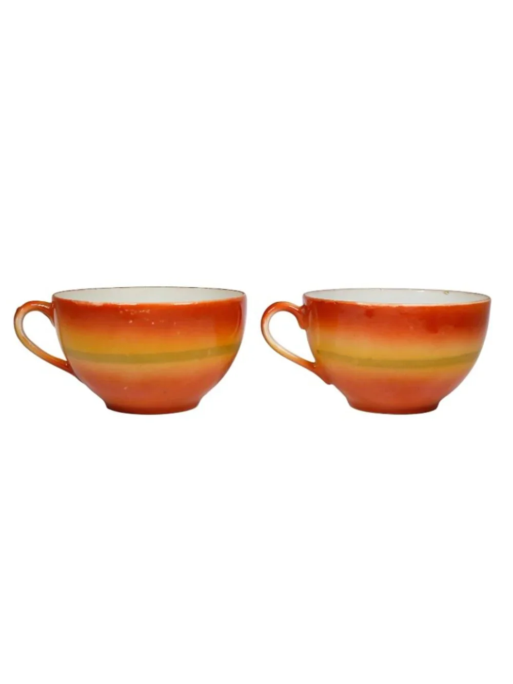 Scenic Luster Teacup & Saucer Pair 1920s-1940s Made in Japan Hand-Painted